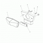 S17SJA5B 550 WIDETRAK/LX ALL OPTIONS Задний фонарь