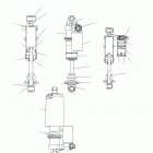 S17DCL8PSA/PEL 800 RUSH XCR/INTL ES Suspension, shock, front track (7044562) - s17dcl8...