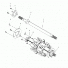 S17EFK6 600 AXYS PRO RMK 155 ALL OPTIONS Drive train, jackshaft and driveshaft - s17efk6 al...
