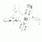 S17DCL8PSA/PEL 800 RUSH XCR/INTL ES Steering, upper and handlebar asm. - s17dcl8psa  /...