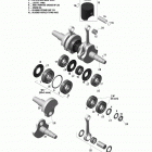 SKANDIC - 2-STROKE - WT-SWT 01- crankshaft and pistons - 600ho e-tec