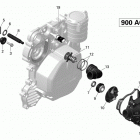 MXZ - 4-STROKE Система охлаждения двигателя - 900 асе