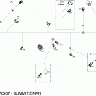 SUMMIT - 850 E-TEC 10- electrical harness - with manual start