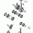 MXZ - 2-STROKE - 600 CARB_600HO E-TEC_800R E-TEC 01- crankshaft and pistons - 800r e-tec