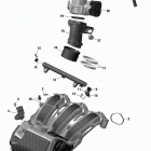 MXZ - 4-STROKE 02- air intake manifold and throttle body - 1200it...