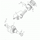 SRX120 SRX120HL Коленчатый вал и Поршень