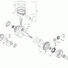 ATV 500 RED Коленчатый ,балансилный вал и поршни