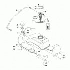 ATV 700 MUD PRO LTD EPS BLACK Топливный бак