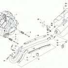 ALTERRA TRV 700 XT EPS RED Двигатель и глушитель