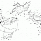 ATV ALTERRA 700 XT EPS RED Front rack and side panel assemblies