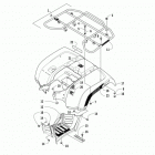 ATV 700 MUD PRO LTD EPS BLACK Задний багажник ,крыло и подножки
