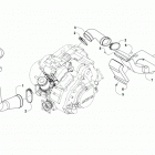 ALTERRA TRV 700 XT EPS RED Case  /  belt cooling assembly