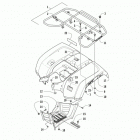 ATV 1000 XT EPS WHITE Задний багажник ,крыло и подножки