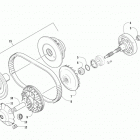 ATV 500 RED Сцепление и приводной ремень