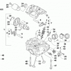 TBX 700 EPS RED Головка цилиндра и распред.вал