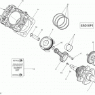 Outlander - Outlander MAX 450-570 Коленвал и поршни