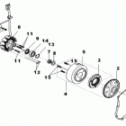 DS 250 03- magneto cover and water pump