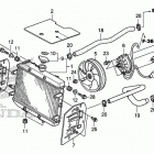 TRX680FA Радиатор