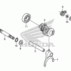 TRX680FA Вал и вилки  коробки передач