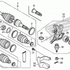 TRX420FA2 Front knuckle@front drive shaft