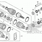 TRX500FA6 Rear knuckle@rear drive  shaft