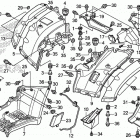 TRX680FA Задний бампер