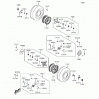 Brute Force 300 (KVF300-CHF) Переднее колесо