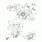Brute Force 300 (KVF300-CHF) Заднее крыло