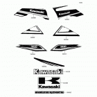 Brute Force 300 (KVF300-CHF) Наклейки (черные)