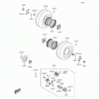 Brute Force 300 (KVF300-CHF) Задняя ступица колеса