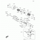 KFX50 (KSF50-BHF) Задняя ступица колеса