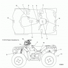 A16SXE95AG/AR/D95A9 SPORTSMAN 1000 XP Кузов Наклейки