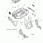 A16DAE87AL  900 ACE EFI EPS Body, rear rack and fenders