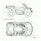 A16SWE57A1/A7 SPORTSMAN 570 EFI X2 EPS Кузов Наклейки
