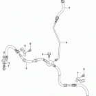 LT A750X,Z Передние тормозные трубки