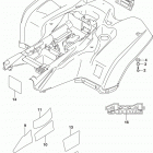 LT A500X,XZ Rear fender (lt-a500xl5 p33)