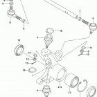 LT A500X,XZ Рулевая ,поворотный кулак