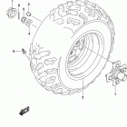 LT A500X,XZ Rh rear wheel