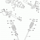 LT A500X,XZ Распределительный вал  /  клапана