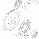 LT A500XP,Z Муфта стартера