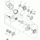 KODIAK 700 4WD HUNTER YFM70KDHHH Коленчатый вал и Поршень