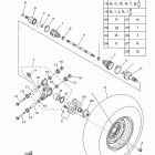 KODIAK 700 4WD HUNTER YFM70KDHHH Заднее колесо