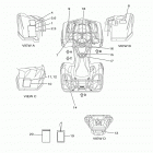 GRIZZLY EPS 4WD SE YFM70GPSHS Наклейки 1