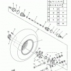 KODIAK 700 EPS 4WD SE YFM70KPSHL Заднее колесо 2