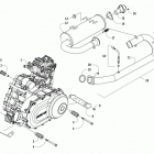 PROWLER 500 RED Двигатель и глушитель