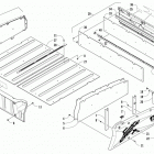 HDX 700 CREW XT RED Cargo box and tailgate assembly