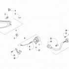 PROWLER 500 RED Headlight and taillight assembly