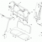 PROWLER 500 RED Rops and seat assembly