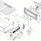 PROWLER 500 RED Cargo box and tailgate assembly