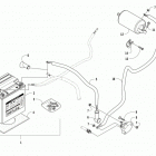 WILDCAT TRAIL RED Battery and starter motor assembly